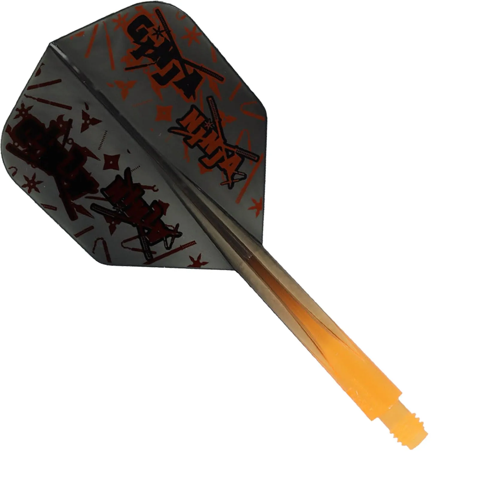 Condor AXE Dart Flights - Matt Campbell - Ginja Ninja - Small - Black & Orange