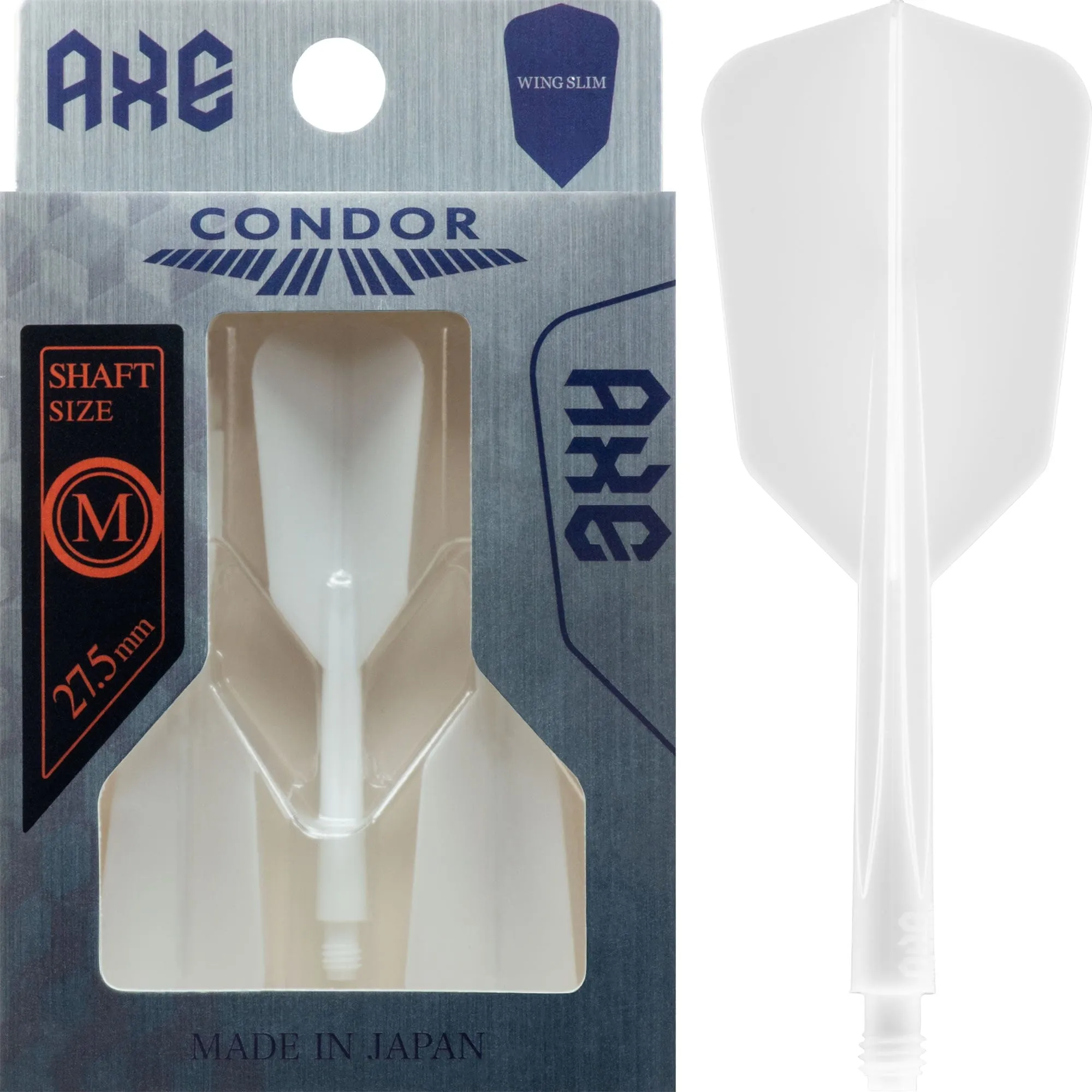 Condor AXE Dart Flights - Slim - Wing - White