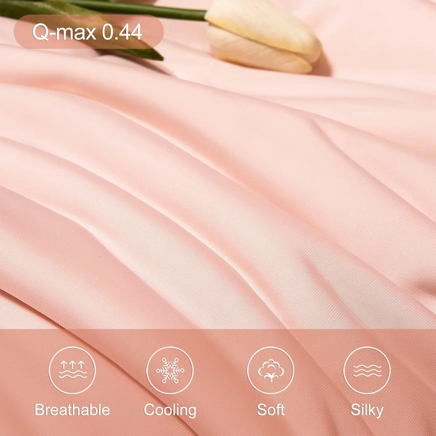 Cooling Blankets for Hot Sleepers - Cool Like Ice Cream Lightweight Blanket for Summer with Double Side Cold, Cooling Comforter, Quilt, Fabric for Bed (Throw Size 47" x 59" Pink & Beige)