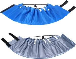 Cooling Gel Ice Bag for Kitchen Wine Champagne Ice Pack Wrap Bag Bucket with Washable Remarkable Cooling Effect for Household Necessity (Blue)
