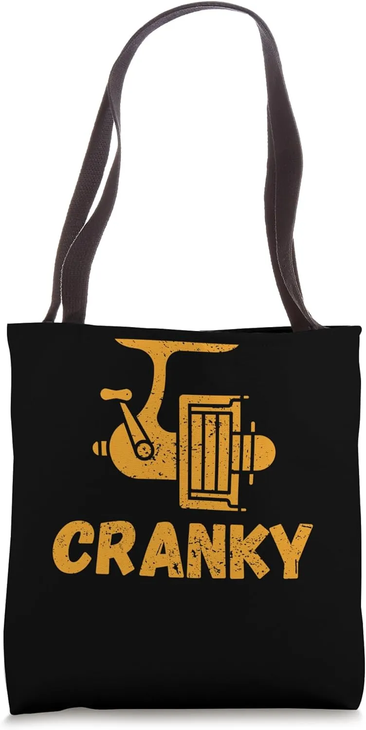 Crankbait Fishing Lure - Cranky Funny Gift Ideas For Fishing Tote Bag