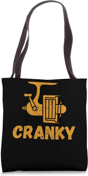 Crankbait Fishing Lure - Cranky Funny Gift Ideas For Fishing Tote Bag