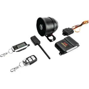 CRIMESTOPPER SP-302 2-Way LCD Paging Alarm & Keyless-Entry System with Rechargeable Remote