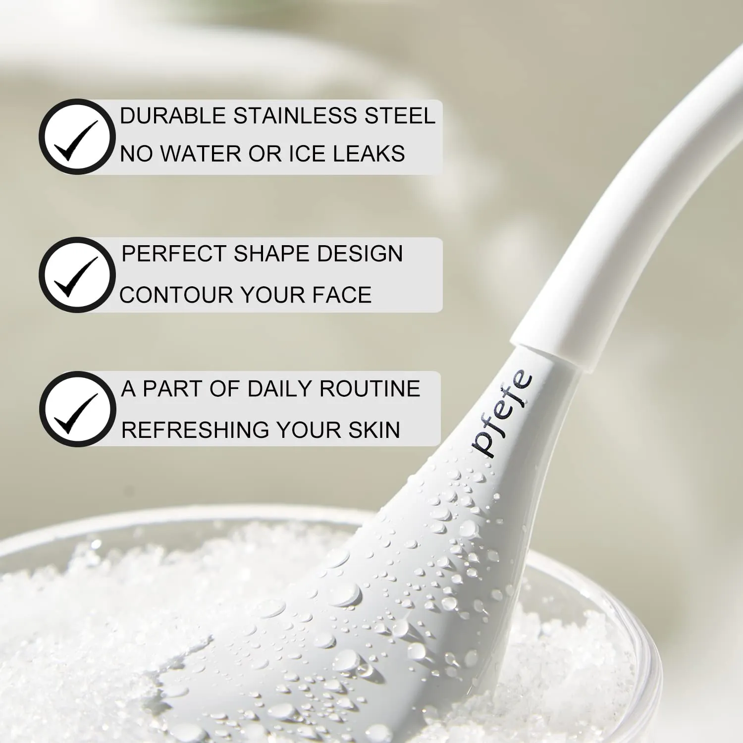 Cryo Sticks for Face, Ice Globes Cryo Globes for Facials, Esthetician Supplies Gifts, Unbreakable Stainless Steel Ice Roller Cooling Spa Balls with Storage Case