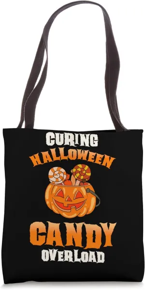 Curing Halloween Candy Overload ER Nurse Halloween Tote Bag