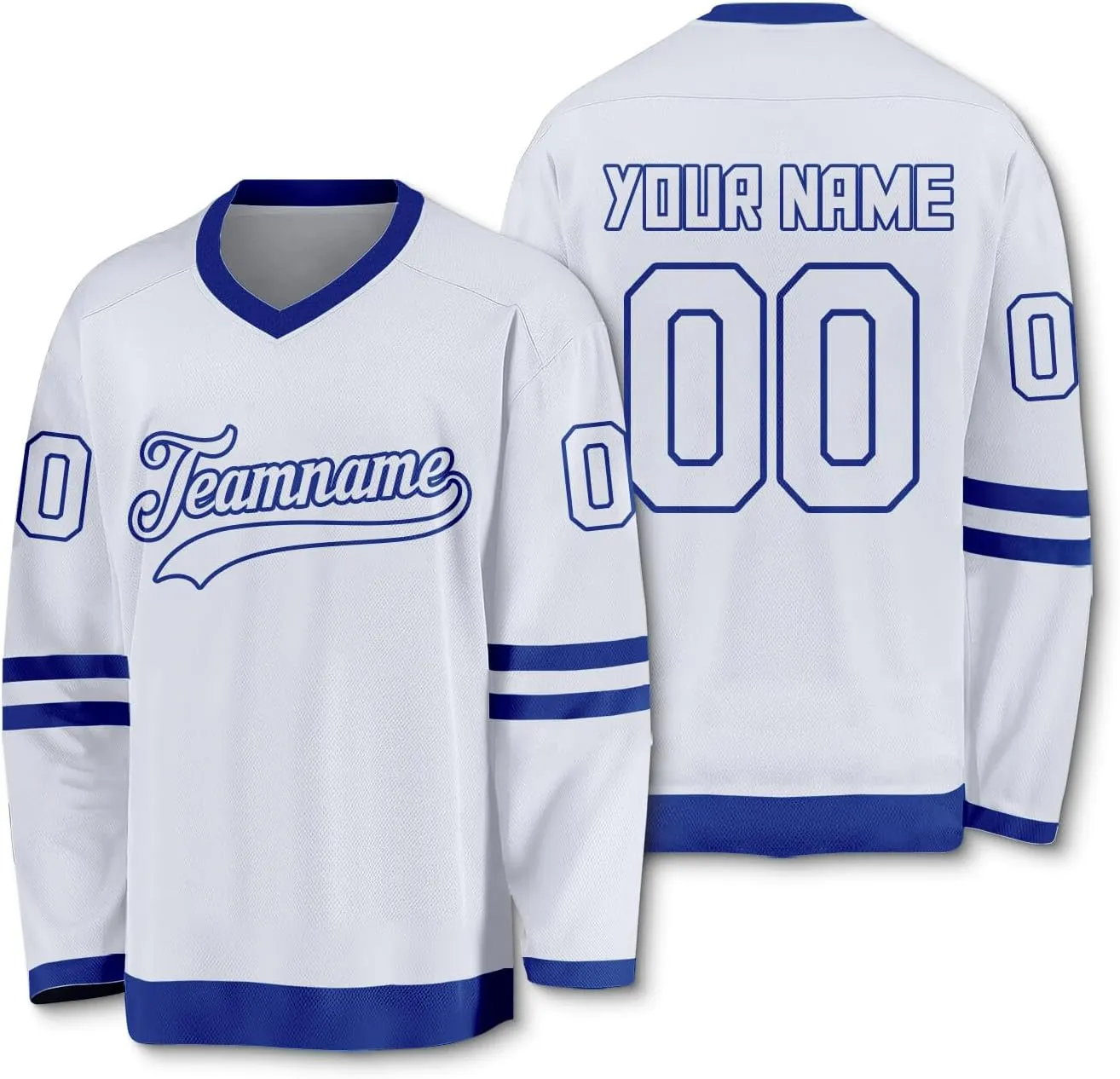 Custom Ice Hockey Jersey Stitched Team Name Number Personalized Practice Hockey Uniform Gift for Fans Men Women Youth Kid