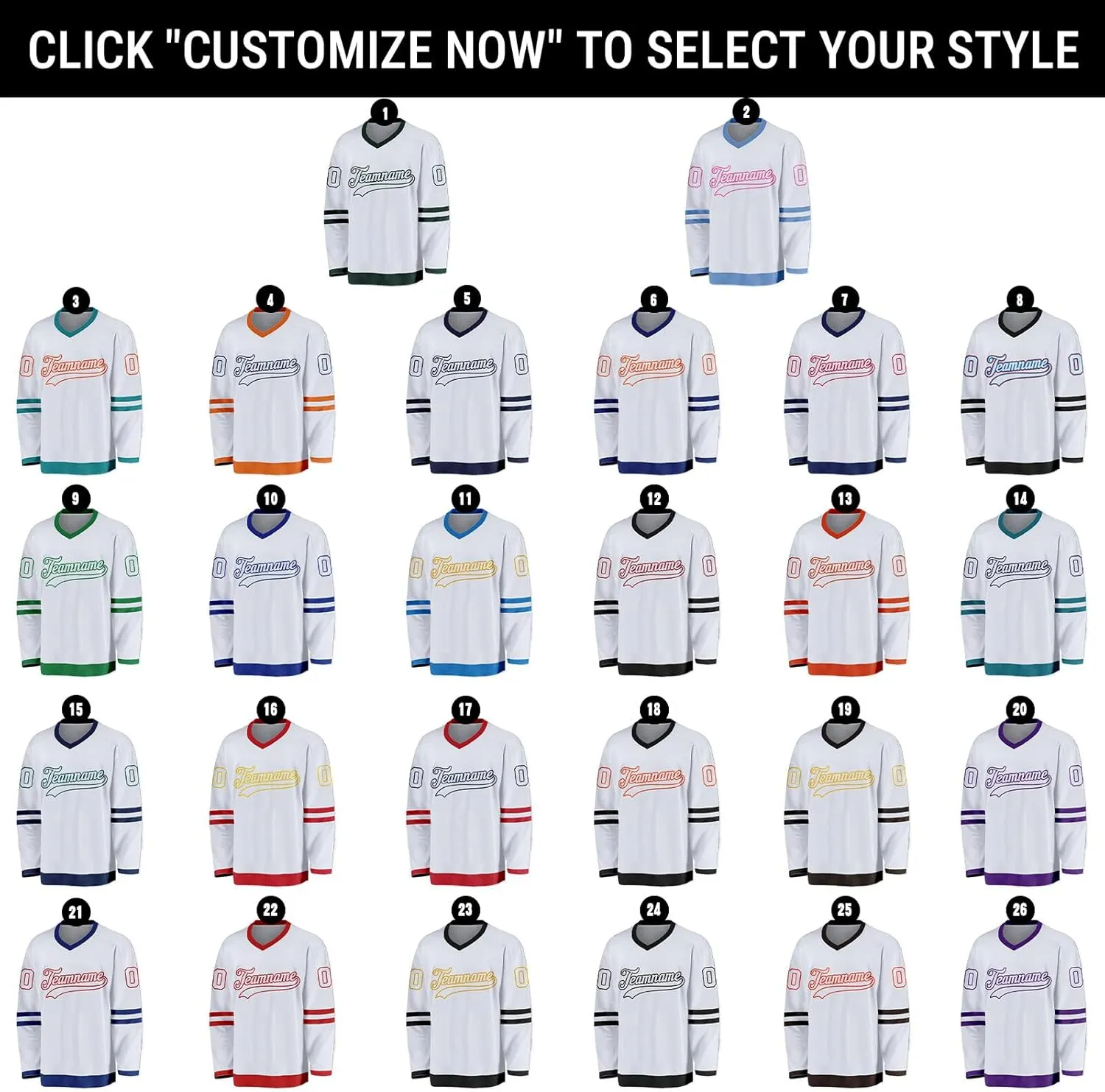 Custom Ice Hockey Jersey Stitched Team Name Number Personalized Practice Hockey Uniform Gift for Fans Men Women Youth Kid