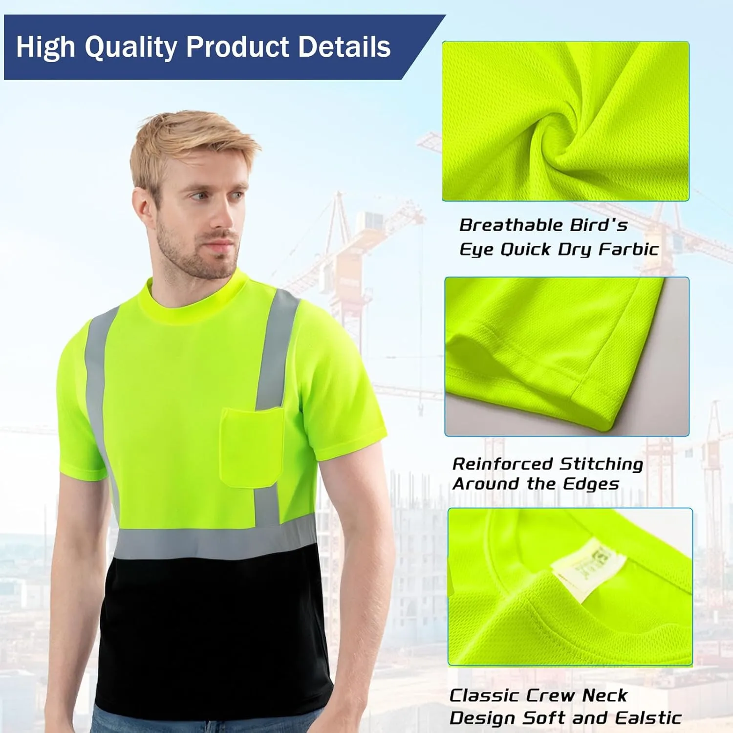 Custom Logo Shirts,Men’s Neon Quick Dry T-Shirts,Customized Shirts Short Sleeve Tshirts