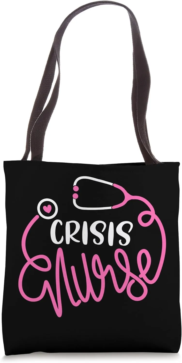 Cute Crisis Nurse RN Travel Nursing Department Tote Bag