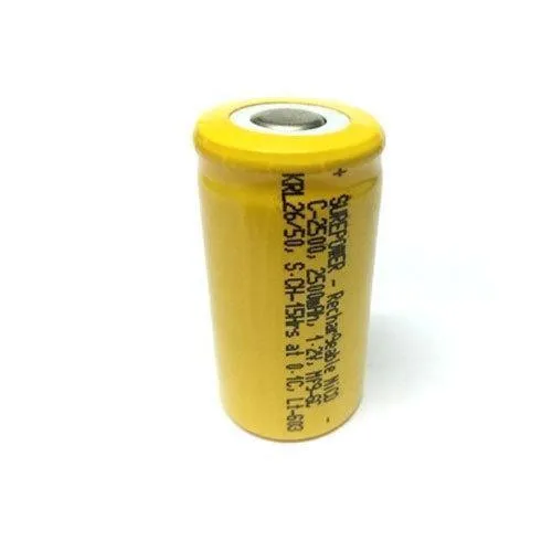 Dealsplant 1.2V 2500mah Ni-MH Rechargeable Sub C Size Battery for Toys Torch
