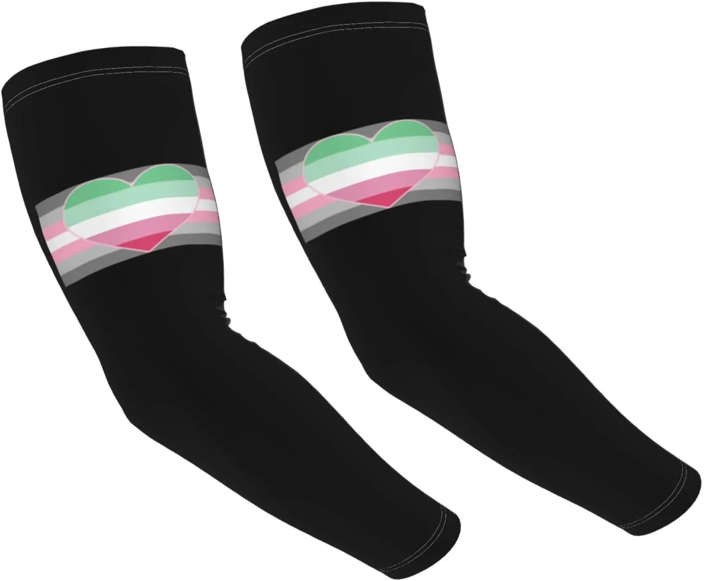 Demigirl Abro-Pride Flag LGBTQ Sun-Defying Elegance Comfortable Cooling Arm Sleeves