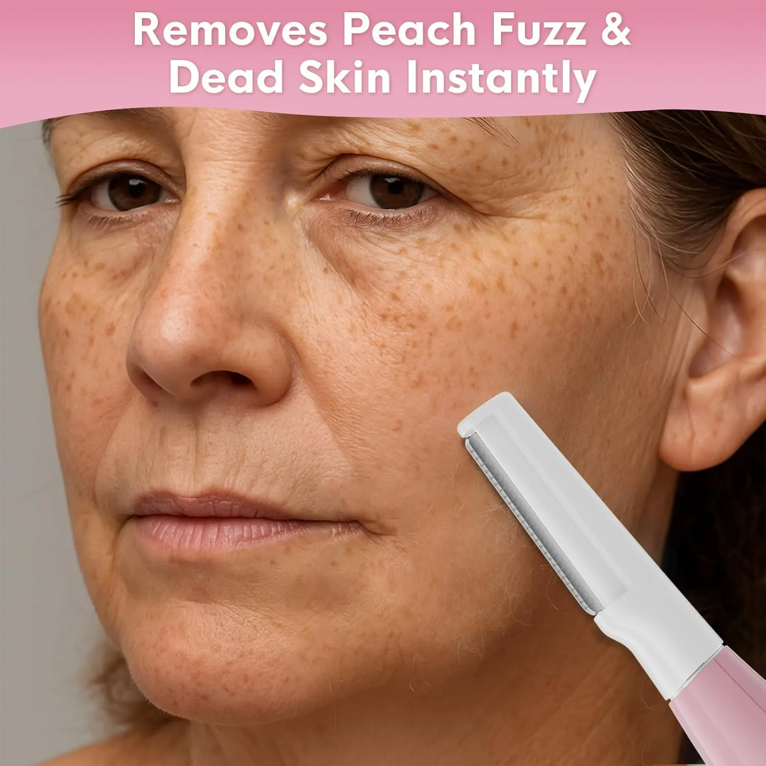 Dermaplane Razor for Women Face,Women’S Facial Exfoliation & Peach Fuzz Hair Removal System,Anti-Aging–3 Speeds–8 Dermaplaning Blades–Rechargeable,Sonicsmooth Sonic Dermaplaning Tool