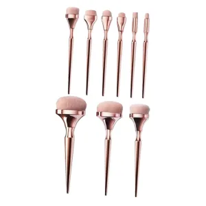 Didiseaon Professional Women Makeup Brush Set 9 in 1 Kit Blush Eye Powder Portable Lightweight