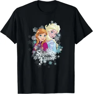 Disney Frozen Sisters Forever Anna And Elsa Portrait T-Shirt