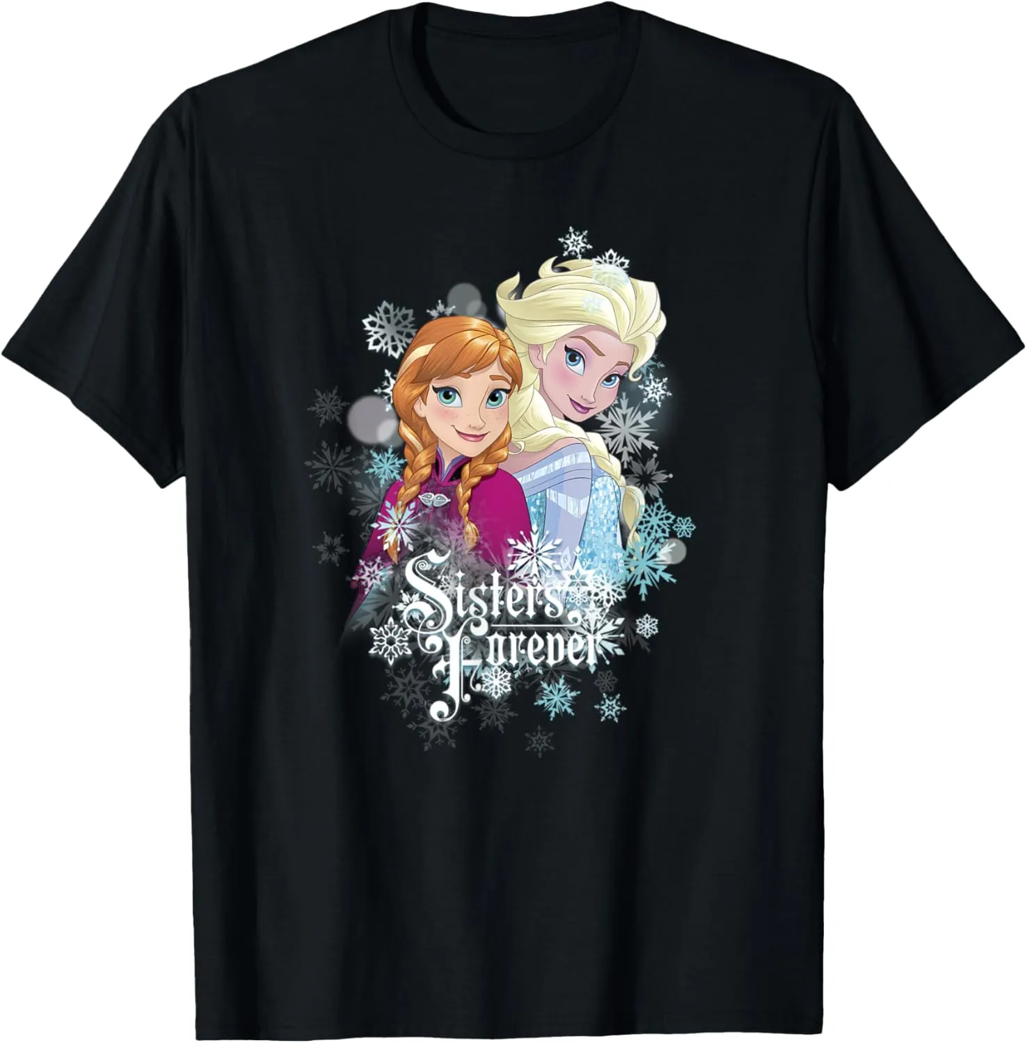Disney Frozen Sisters Forever Anna And Elsa Portrait T-Shirt