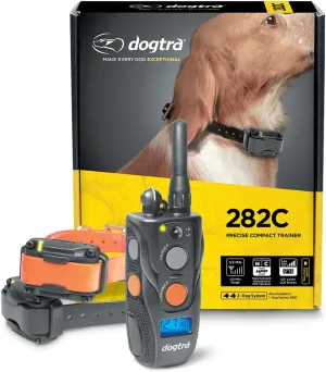 Dogtra 282C Waterproof 127-Level Precise Control LCD Screen 1/2-Mile 2-Dog Remote Training Dog E-Collar