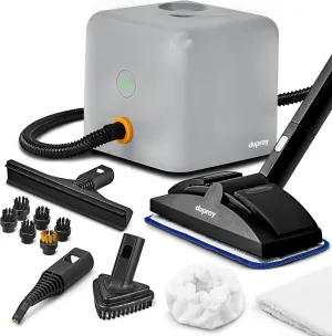 Dupray Neat Plus Steam Cleaner with 17-Piece Accessory Kit. A powerful multi-purpose steamer designed for deep cleaning floors, upholstery, grout, and more, offering versatile performance