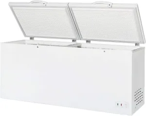 DUURA Chest Freezer Sub Zero Commercial Freezer with Split Top Double Locking Lids, Indoor or Outdoor Ready for Garage, Basement, Restaurant, Cafe, 30 Cu. Ft., White