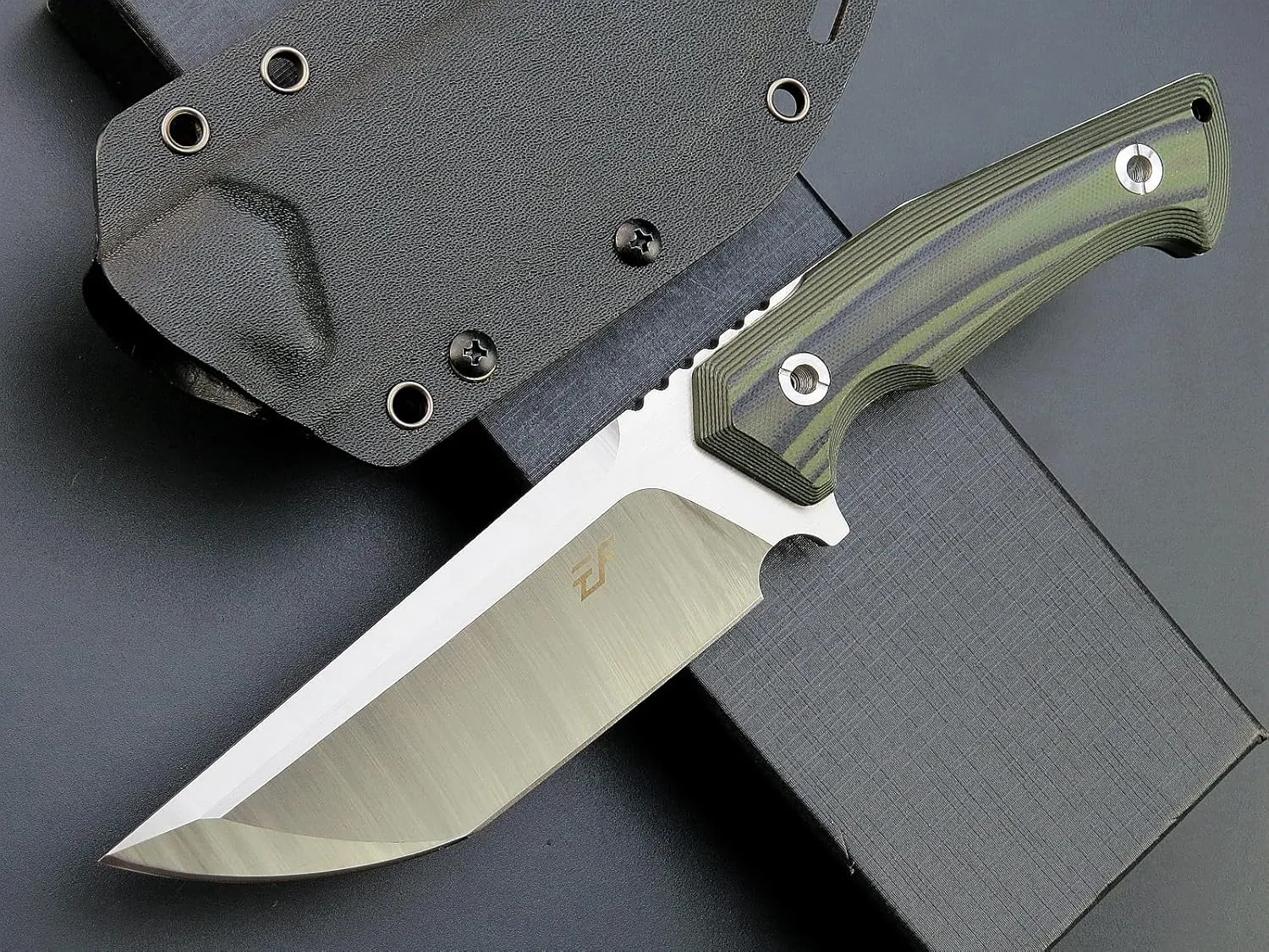 Eafengrow EF134 Fixed Blade Knife, DC53 Steel Blade,G10 Handle Full Tang EDC Fixed Knifes for Working Camping