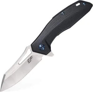 Eafengrow EF911 Folding Knife D2 Steel Blade G10 Handle EDC Pocket Knife Tactical Tool Knives for Camping Outdoor Hiking (Black)