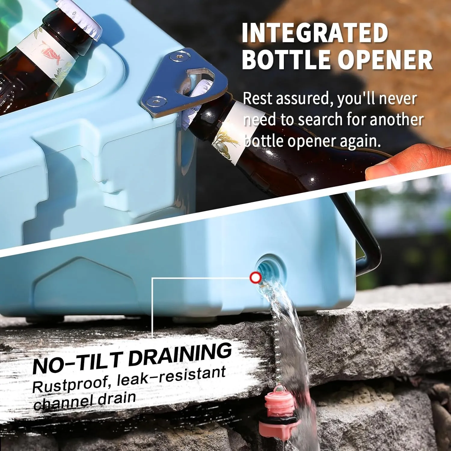 EchoSmile 12/18 Quart Rotomolded Cooler, Built to Stand up to The Rigors of The Journey