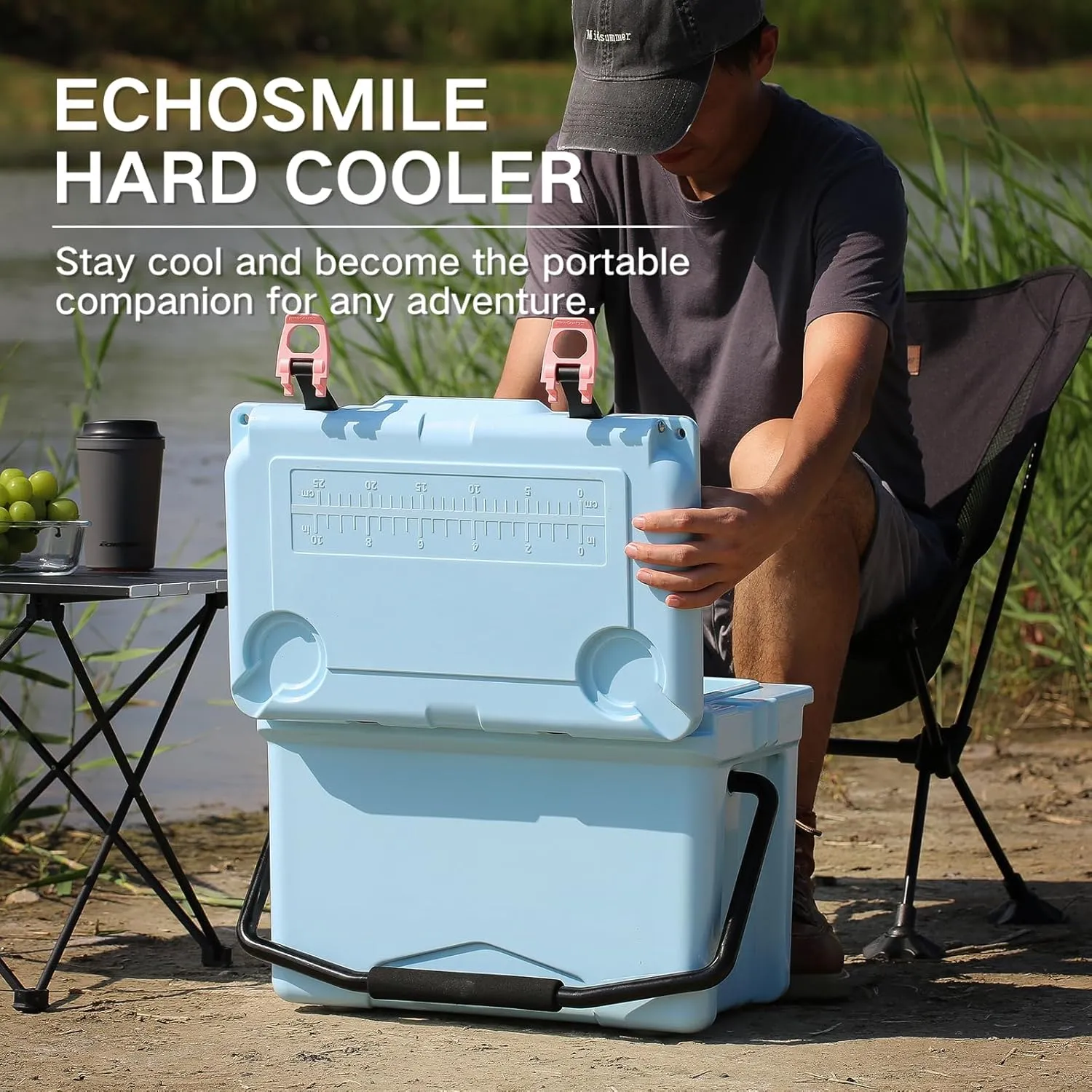 EchoSmile 12/18 Quart Rotomolded Cooler, Built to Stand up to The Rigors of The Journey