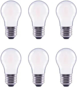 EcoSmart 40-Watt Equivalent A15 Dimmable Frosted Glass Filament Vintage LED Light Bulb in Soft White (6-Pack)