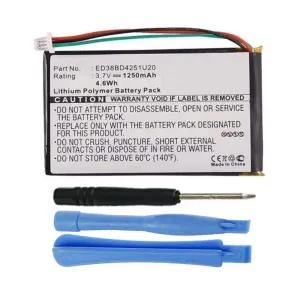 ED38BD4251U20 Battery for Garmin Nuvi 1400 1450 1450T 1490 1490T Pro GPS