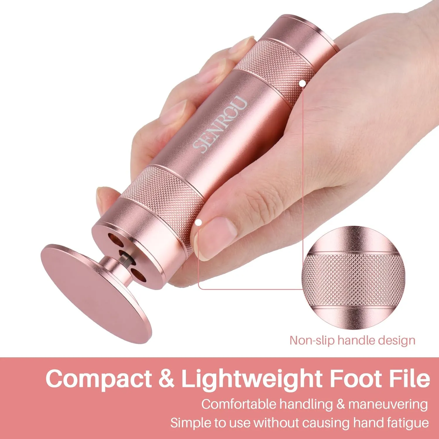 Electric Foot Callus Remover,2-in-1 Foot Filer/Nail Filer, Pedicure Kit Foot Scrubber Deadskin Callus Remover, Foot Care Kit Pedicure Tools for Dead Skin Callus Hardskin Dry Cracks-Champagne Gold
