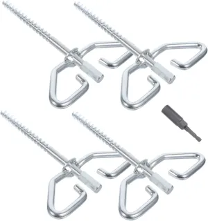 Electric Ice Nails Shelter Anchors 4pcs Steel Tent Stakes Strong Durable