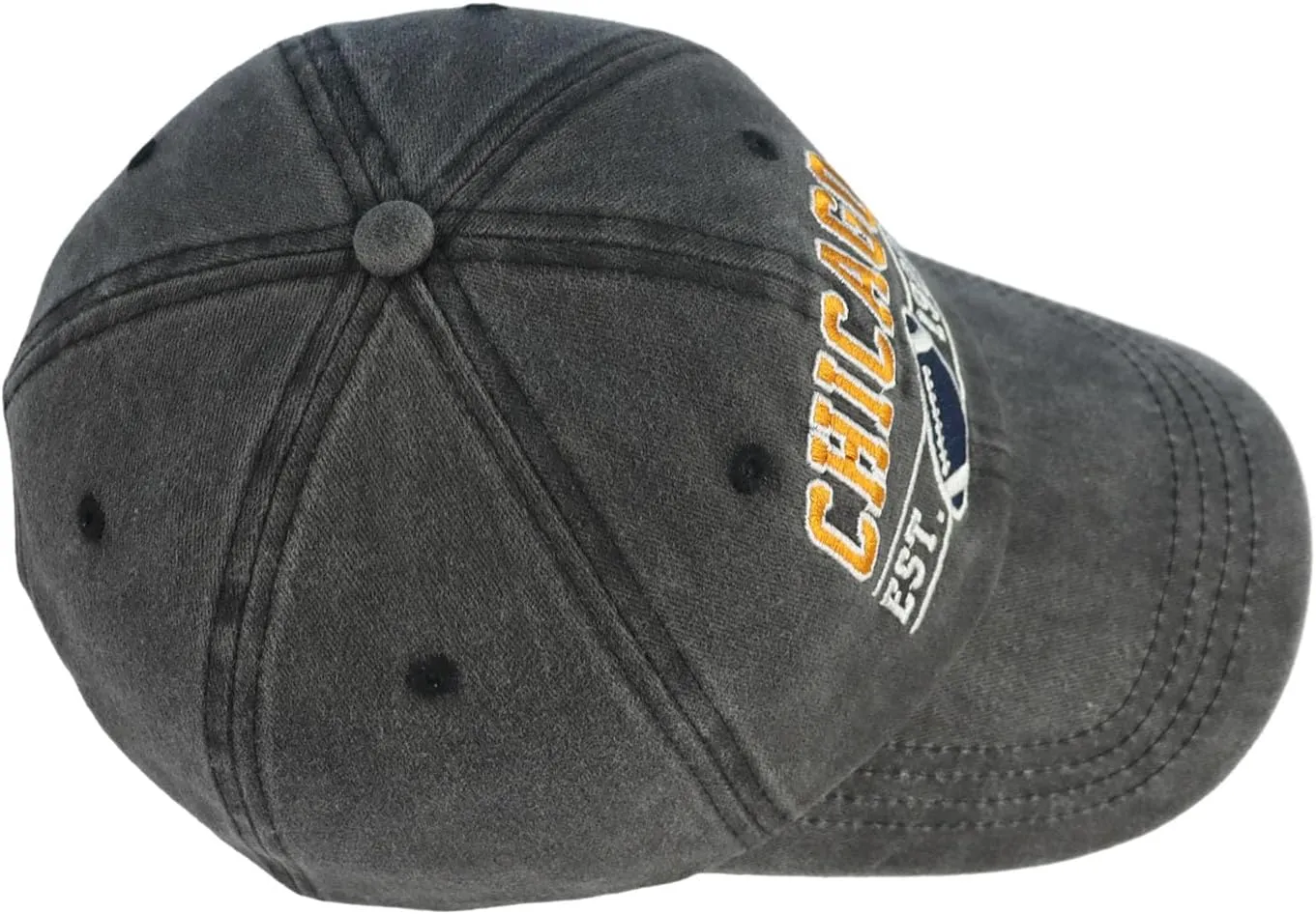 Embroidered City Football Hat for Men Women, Adjustable Unisex Cotton Fans Baseball Cap