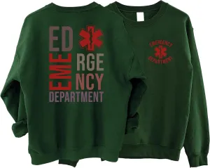 Emergency Department Sweatshirt RN Vintage Sweatshirt, Emergency Department Shirt, ER Sweater, Emergency Room Tech