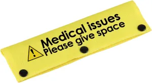 Emergency Medical Dog Leash Sleeve Medical Issues Space Dog Leash Wrap Sleeve Alert Tag Pet Birthday Gift (Medical Issues-YE Sleeve)