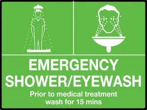 Emergency Shower and Eye Wash Sign