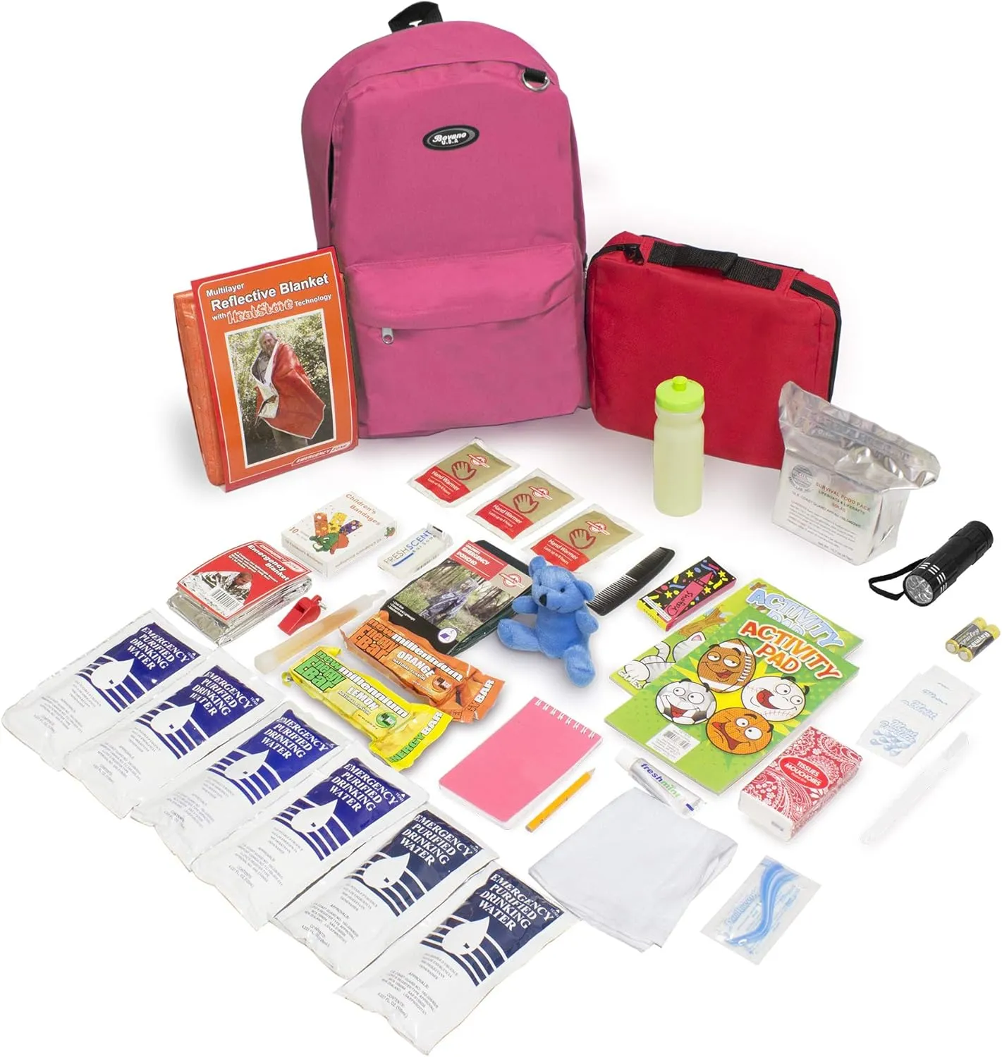 Emergency Zone - Keep-Me-Safe Children's Deluxe 72-Hr Emergency Survival Kit