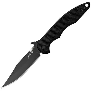 Emerson CQC-1K Wave, Black G10-SS Handle, Black Plain