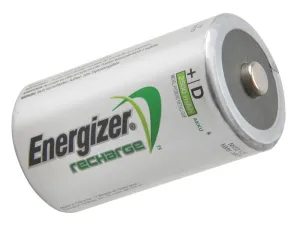 Energizer D Cell Rechargeable Power Plus Batteries Rd2500 Mah Pack Of 2