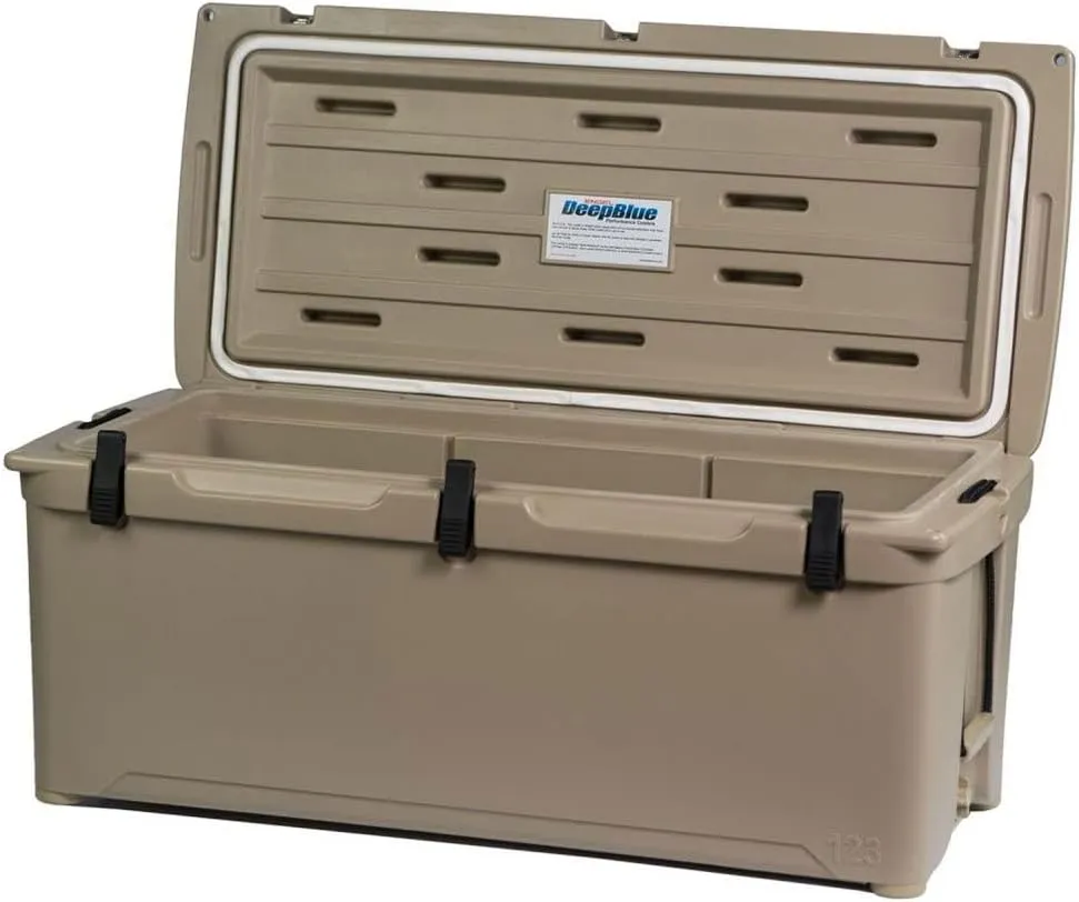 Engel Coolers ENG123 Cooler | 100 Can High Performance Durable Seamless Rotationally Molded Ice Box for Camping, Hunting, and Fishing