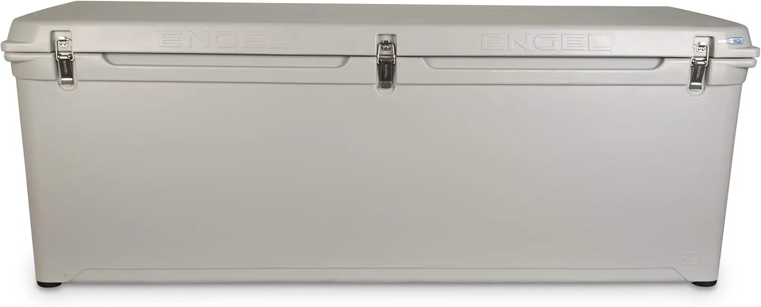 Engel Coolers ENG320 Cooler | 375 Can High Performance Durable Seamless Rotationally Molded Ice Box for Camping, Hunting, and Fishing