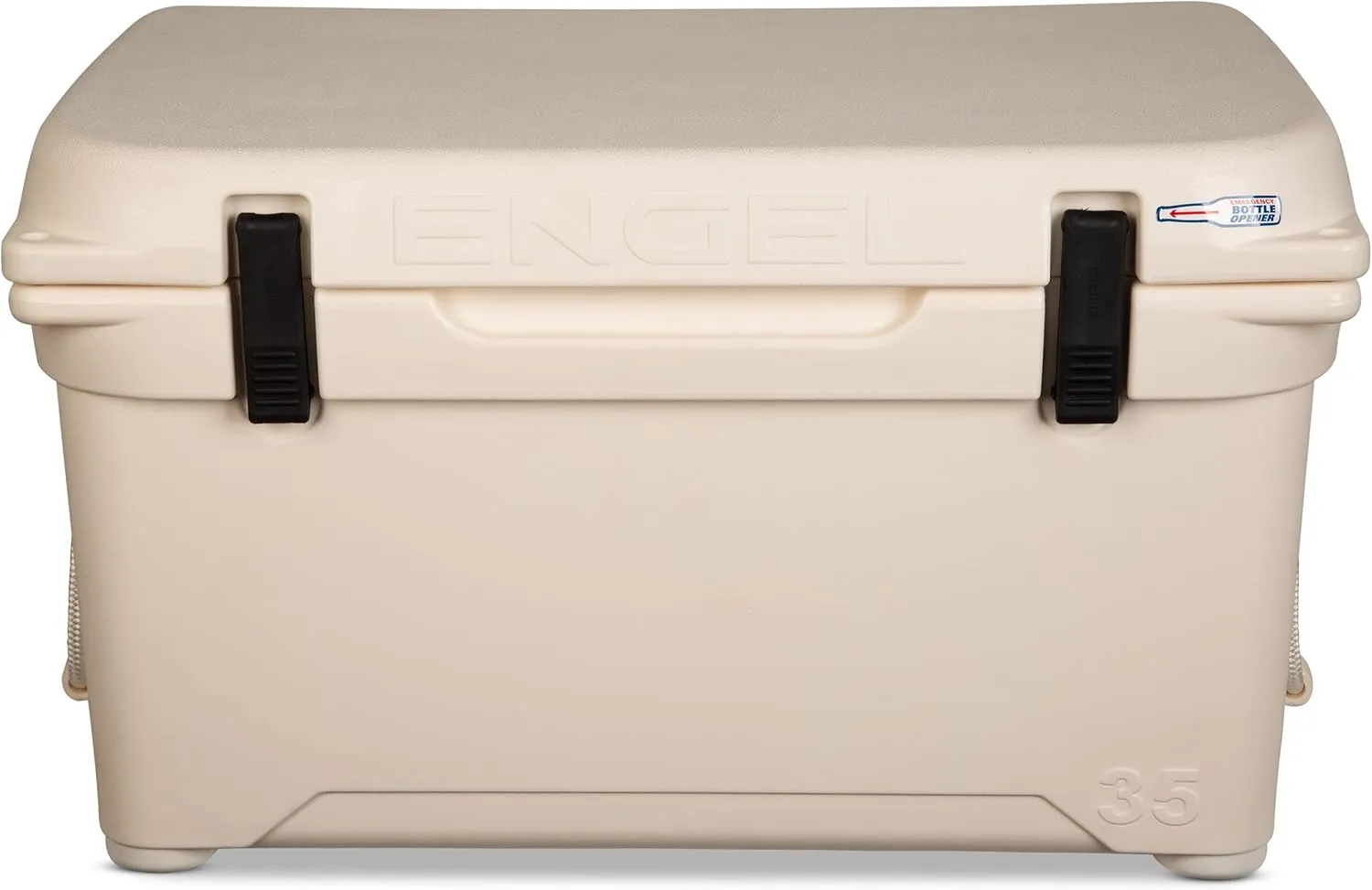 Engel Coolers ENG35 Cooler | 36 Can High Performance Durable Seamless Rotationally Molded Ice Box for Camping, Hunting, and Fishing - Coastal White