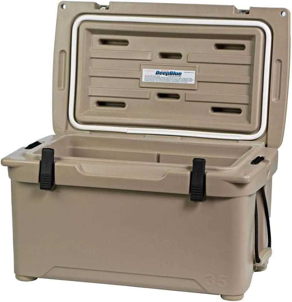 Engel Coolers ENG35 Cooler | 36 Can High Performance Durable Seamless Rotationally Molded Ice Box for Camping, Hunting, and Fishing
