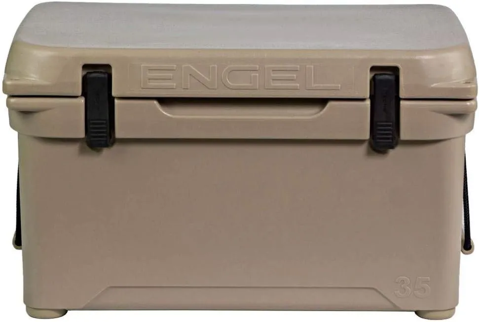 Engel Coolers ENG35 Cooler | 36 Can High Performance Durable Seamless Rotationally Molded Ice Box for Camping, Hunting, and Fishing