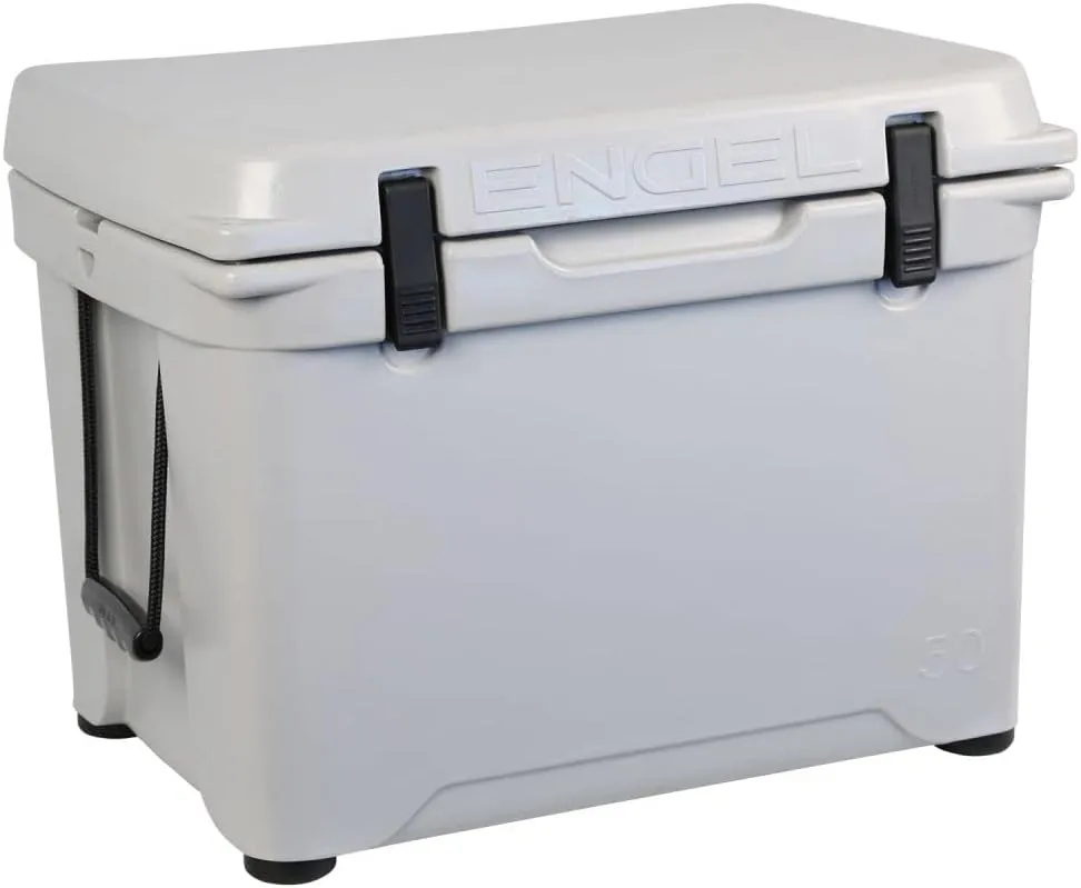 Engel Coolers ENG50 Cooler | 60 Can High Performance Durable Seamless Rotationally Molded Ice Box for Camping, Hunting, and Fishing