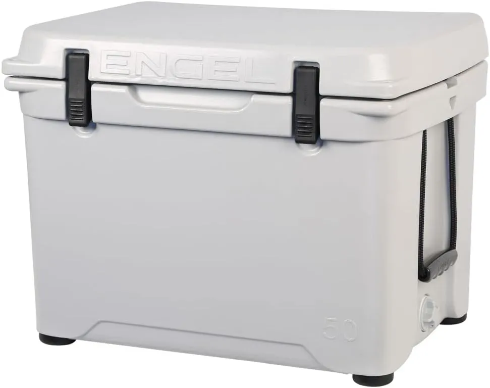 Engel Coolers ENG50 Cooler | 60 Can High Performance Durable Seamless Rotationally Molded Ice Box for Camping, Hunting, and Fishing