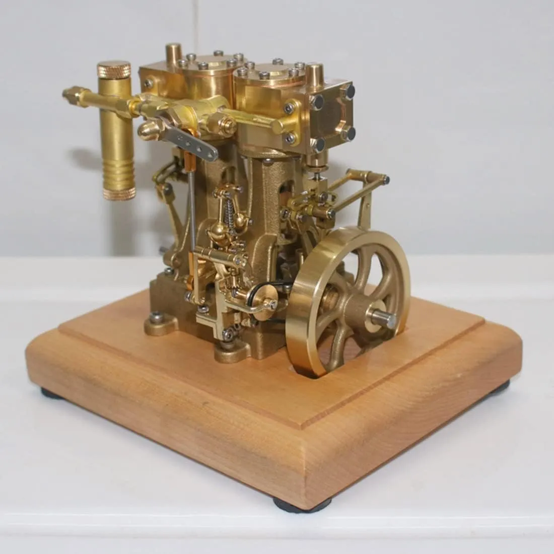 Engine Model Kits, Retro Vertical Reciprocating Steam Engine Kit for Adults, Engine Motor Model Educational Physics Experiment STEM Model - RTR