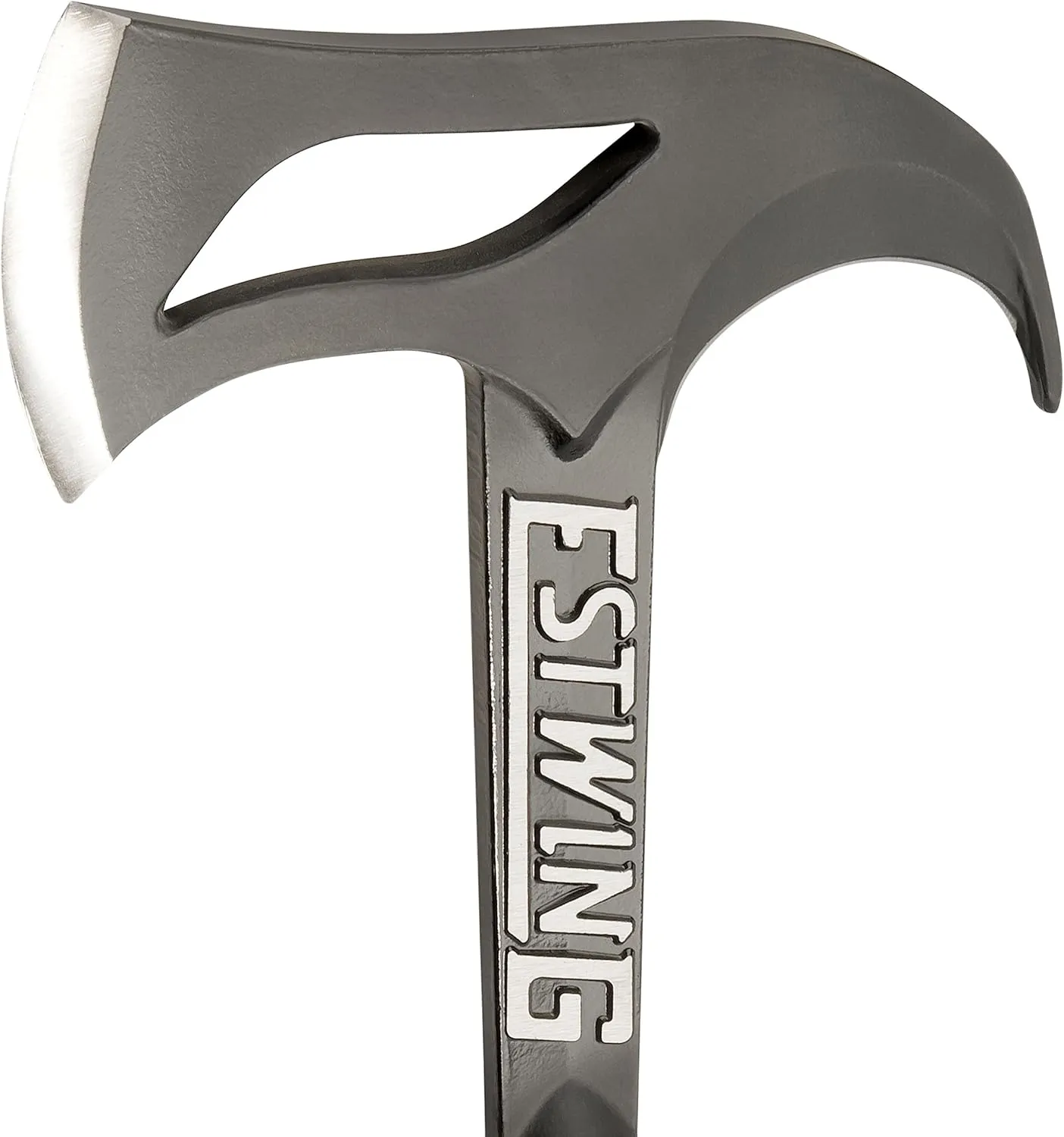 ESTWING Hunter's Axe - 14.25" Forged Steel Hatchet with Gut Hook & Shock Reduction Grip - EBHA