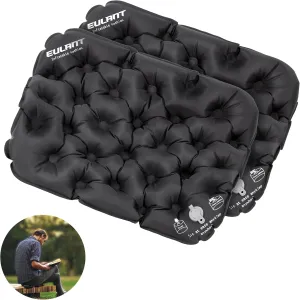 Eulant Lightweight Inflatable Air Seat Cushion - Portable Travel Cushion, Suitable for Camping, Hiking, Climbing, Bleacher, Home and Office