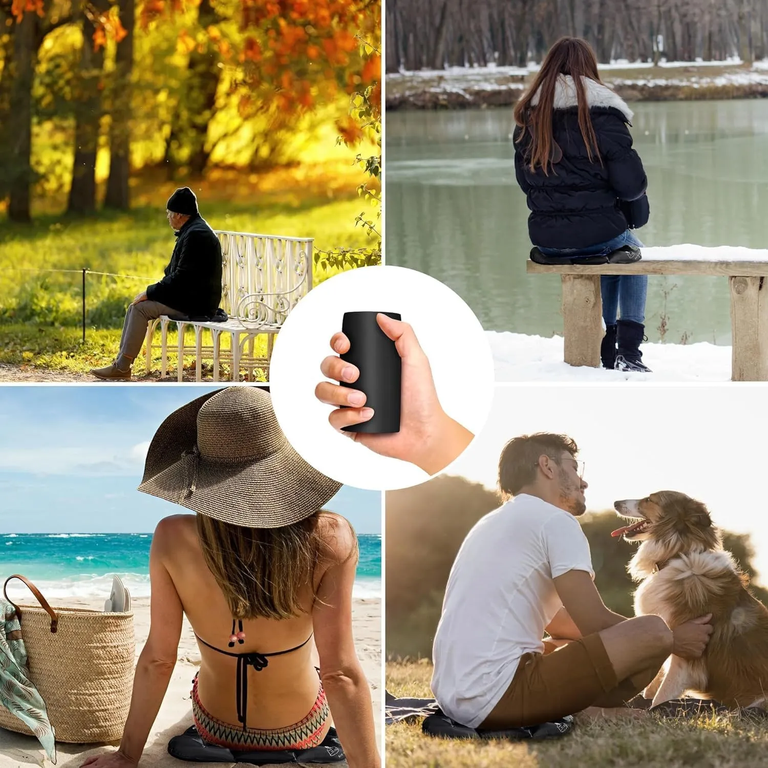 Eulant Lightweight Inflatable Air Seat Cushion - Portable Travel Cushion, Suitable for Camping, Hiking, Climbing, Bleacher, Home and Office