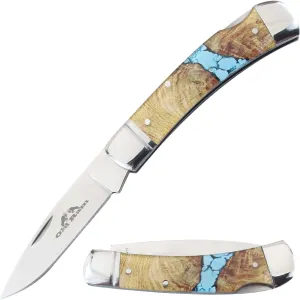 Every Day Carry Lock-Back Manual Folding Outdoor Hunting Camping Knife (Wood)