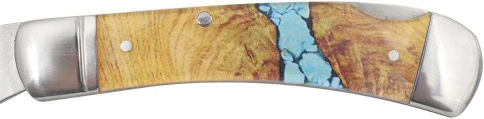 Every Day Carry Lock-Back Manual Folding Outdoor Hunting Camping Knife (Wood)